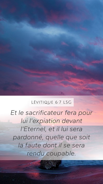 Lévitique 6:7 LSG Bible Verse Image