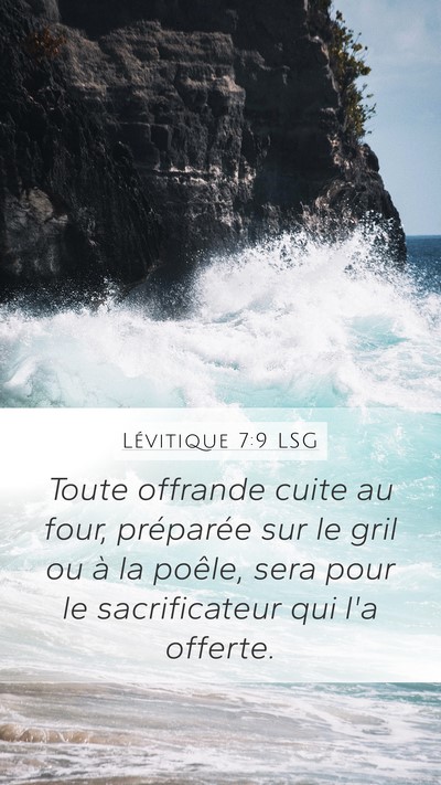Lévitique 7:9 LSG Bible Verse Image
