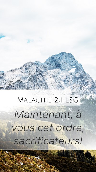 Malachie 2:1 LSG Bible Verse Image