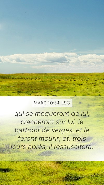 Marc 10:34 LSG Bible Verse Image