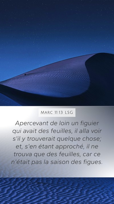 Marc 11:13 LSG Bible Verse Image
