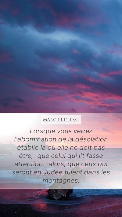 Marc 13:14 LSG Bible Verse Image