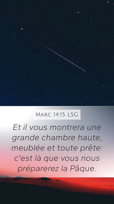 Marc 14:15 LSG Bible Verse Image