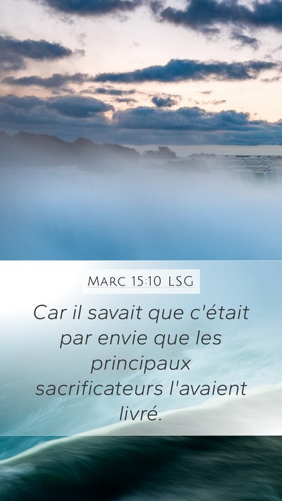 Marc 15:10 LSG Bible Verse Image