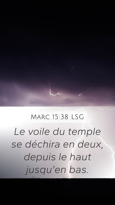 Marc 15:38 LSG Bible Verse Image