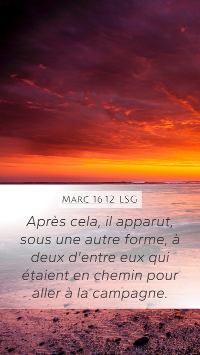 Marc 16:12 LSG Bible Verse Image