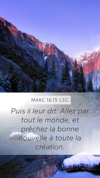 Marc 16:15 LSG Bible Verse Image