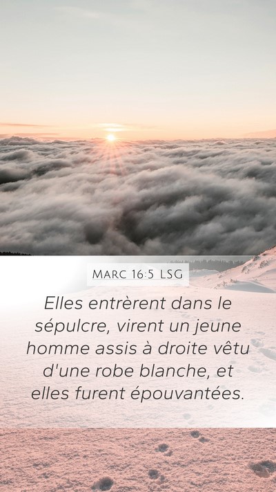 Marc 16:5 LSG Bible Verse Image