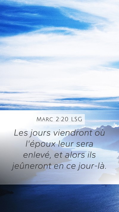 Marc 2:20 LSG Bible Verse Image