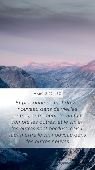 Marc 2:22 LSG Bible Verse Image