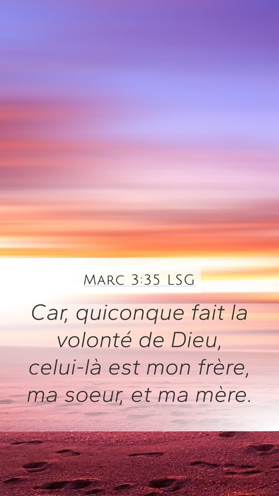 Marc 3:35 LSG Bible Verse Image