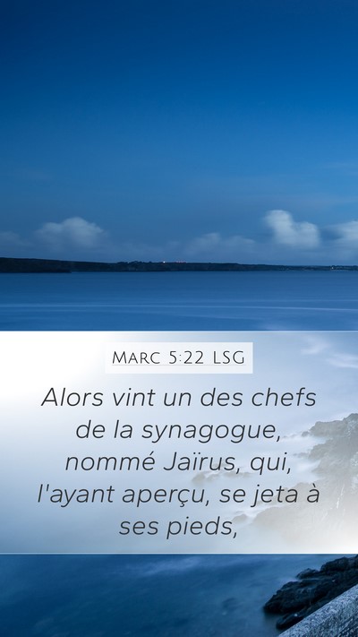Marc 5:22 LSG Bible Verse Image