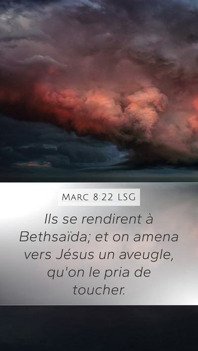 Marc 8:22 LSG Bible Verse Image