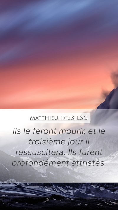 Matthieu 17:23 LSG Bible Verse Image