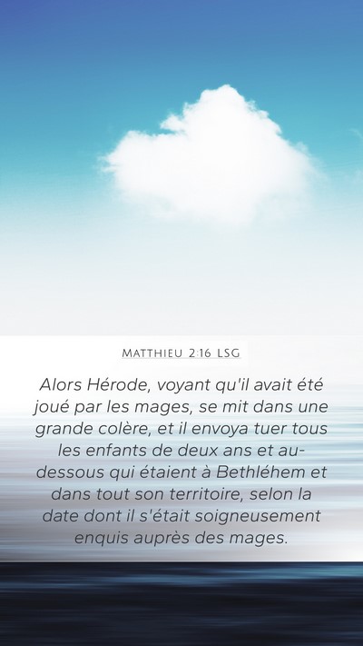 Matthieu 2:16 LSG Bible Verse Image