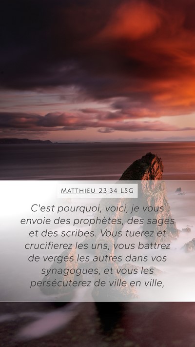 Matthieu 23:34 LSG Bible Verse Image