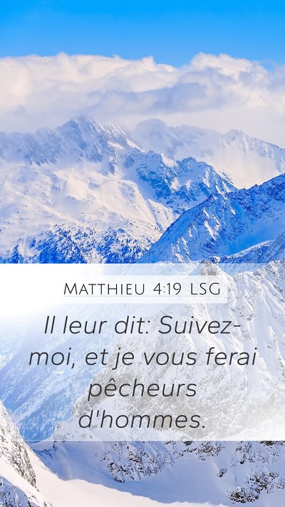 Matthieu 4:19 LSG Bible Verse Image
