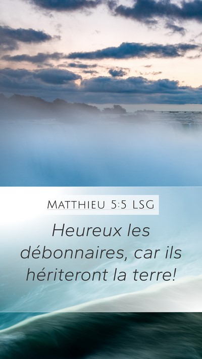 Matthieu 5:5 LSG Bible Verse Image