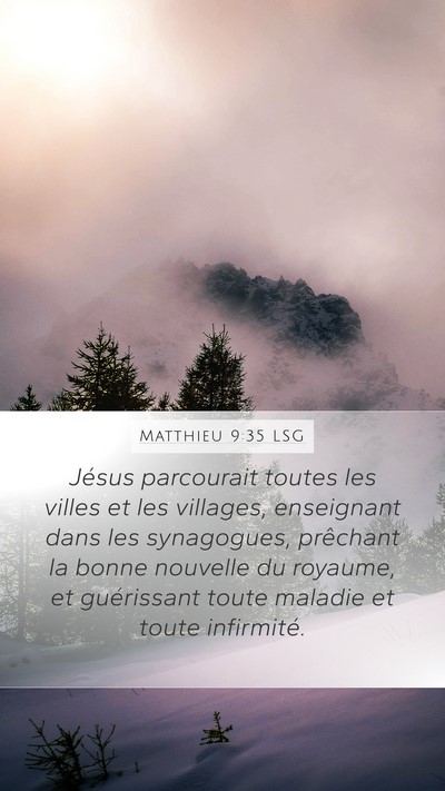Matthieu 9:35 LSG Bible Verse Image