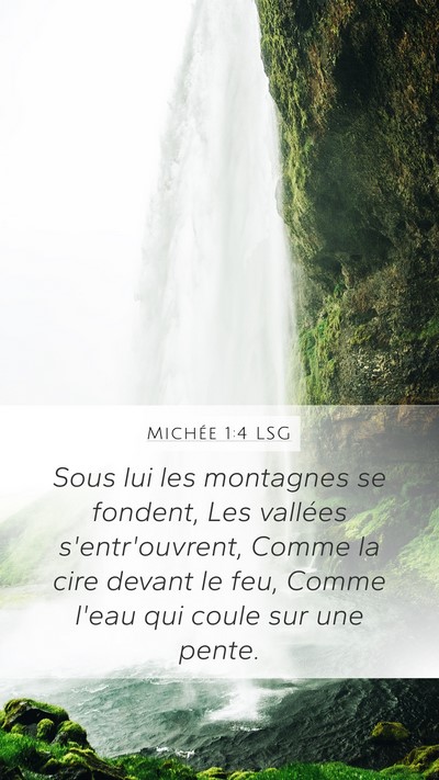 Michée 1:4 LSG Bible Verse Image