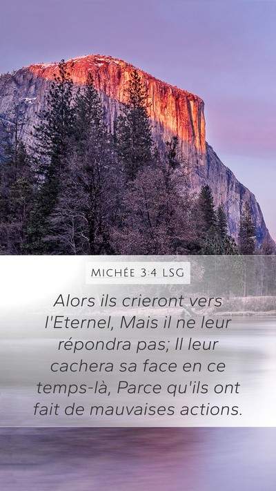 Michée 3:4 LSG Bible Verse Image