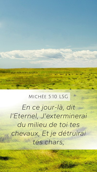 Michée 5:10 LSG Bible Verse Image