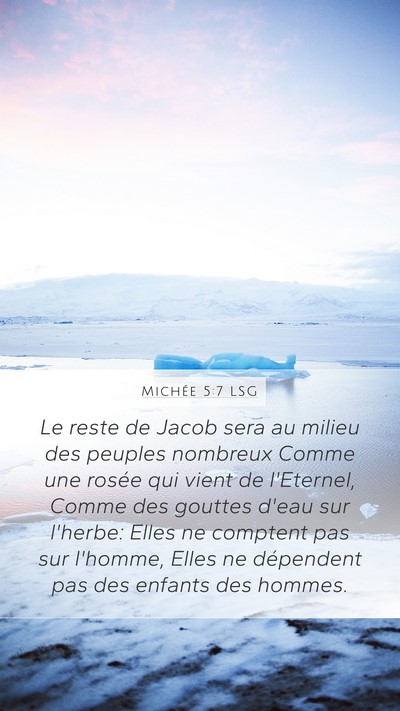Michée 5:7 LSG Bible Verse Image