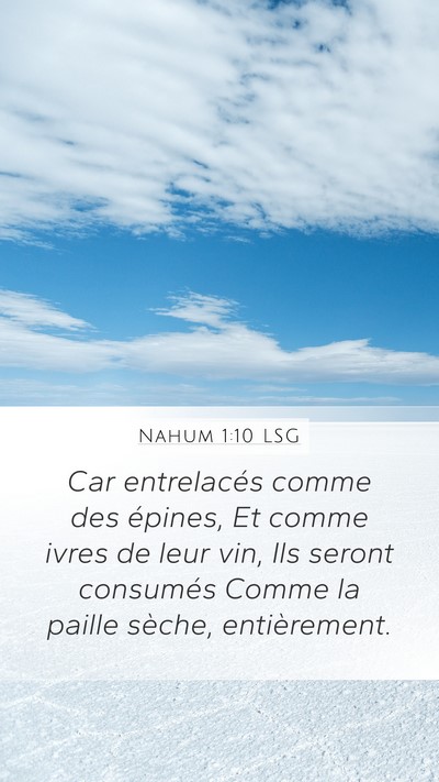 Nahum 1:10 LSG Bible Verse Image