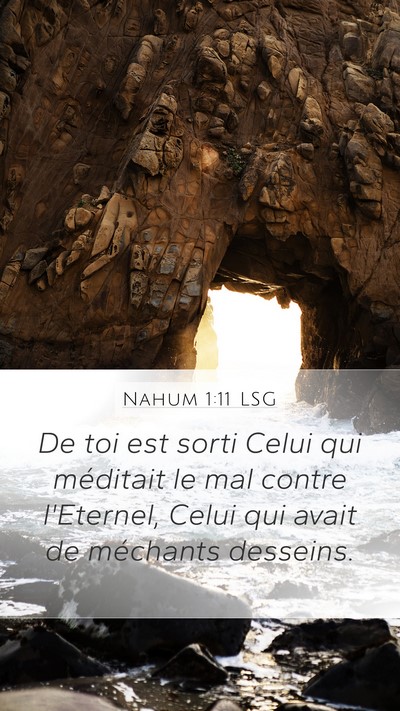 Nahum 1:11 LSG Bible Verse Image