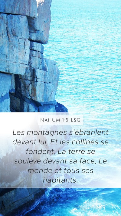 Nahum 1:5 LSG Bible Verse Image