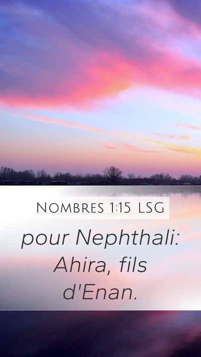 Nombres 1:15 LSG Bible Verse Image