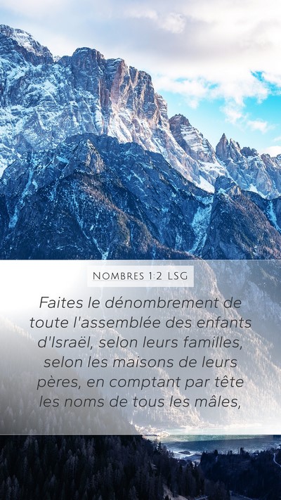 Nombres 1:2 LSG Bible Verse Image