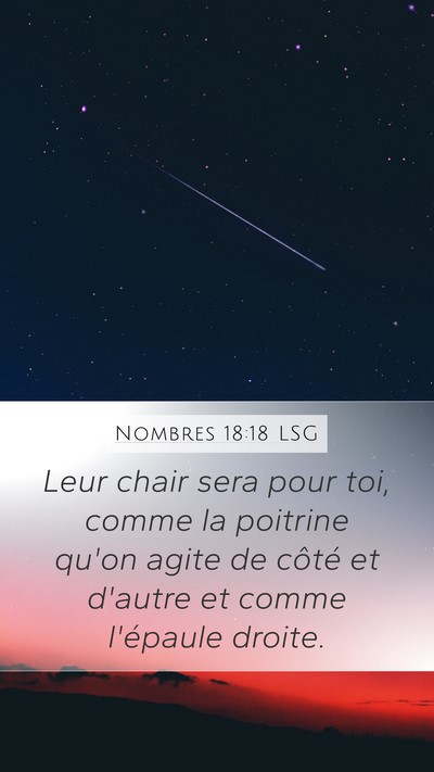 Nombres 18:18 LSG Bible Verse Image