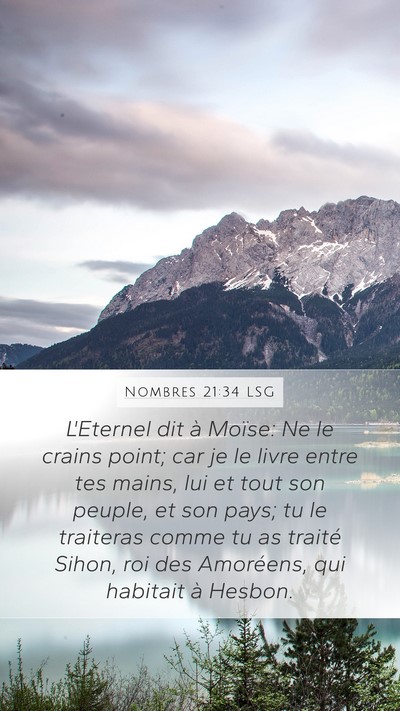 Nombres 21:34 LSG Bible Verse Image