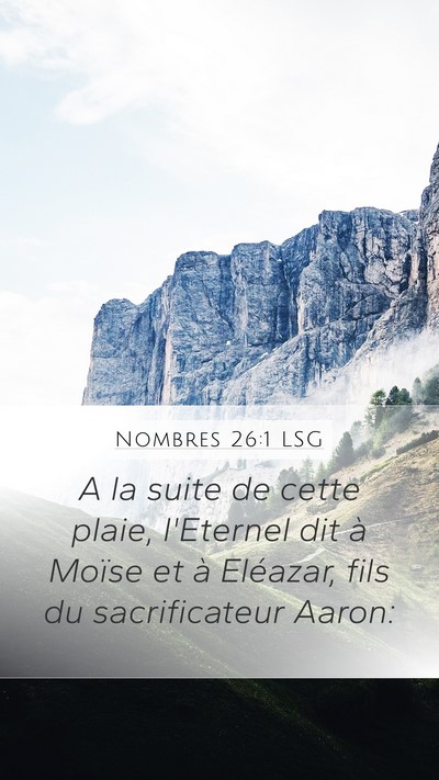 Nombres 26:1 LSG Bible Verse Image