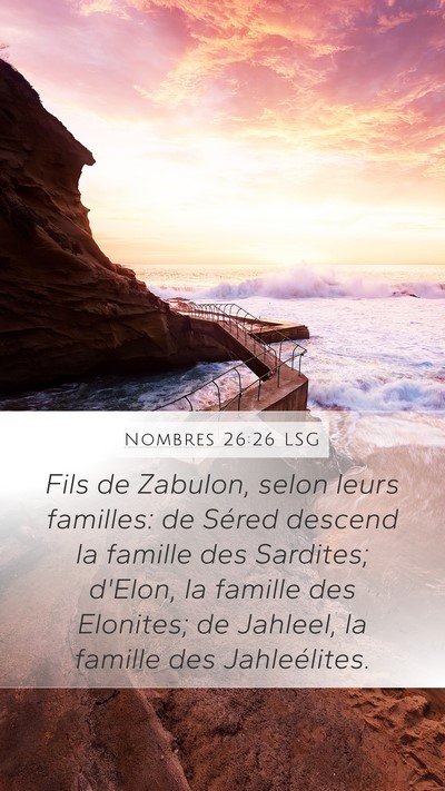 Nombres 26:26 LSG Bible Verse Image