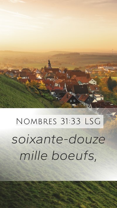 Nombres 31:33 LSG Mobile Phone Wallpaper - soixante-douze mille - Mobile Bible Verse Wallpaper