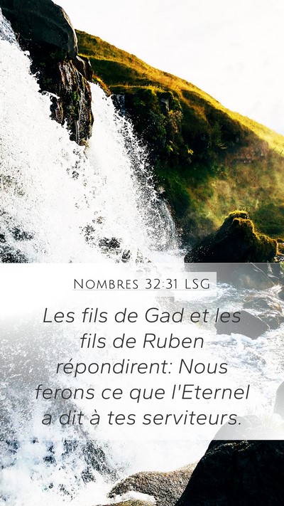 Nombres 32:31 LSG Bible Verse Image