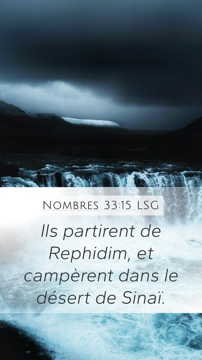 Nombres 33:15 LSG Bible Verse Image