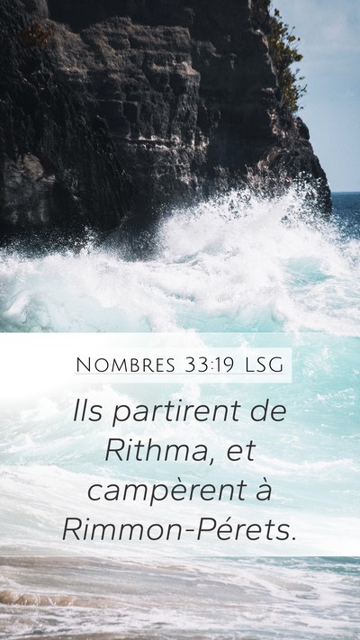 Nombres 33:19 LSG Bible Verse Image