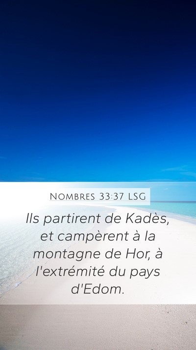 Nombres 33:37 LSG Bible Verse Image