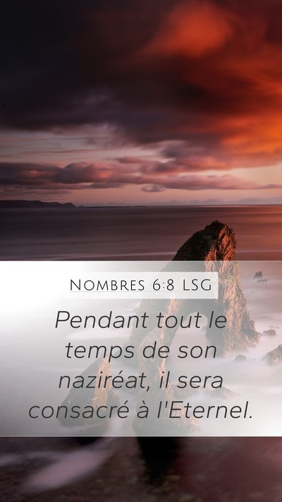 Nombres 6:8 LSG Bible Verse Image