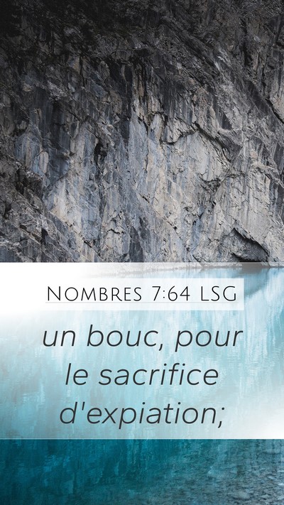 Nombres 7:64 LSG Mobile Phone Wallpaper - un bouc, pour le sacrifice - Mobile Bible Verse Wallpaper