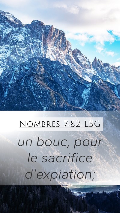 Nombres 7:82 LSG Mobile Phone Wallpaper - un bouc, pour le sacrifice - Mobile Bible Verse Wallpaper
