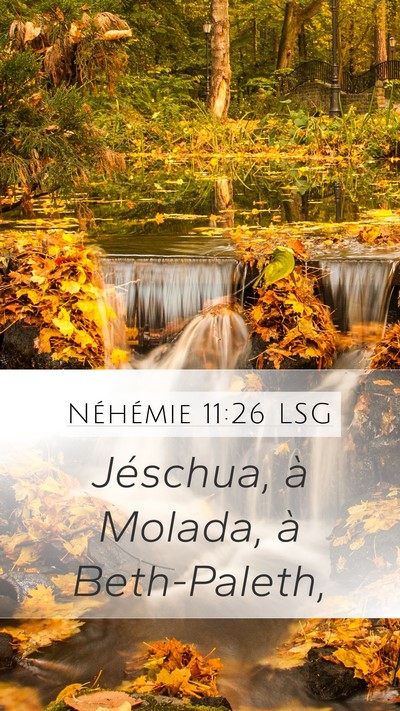 Néhémie 11:26 LSG Bible Verse Image