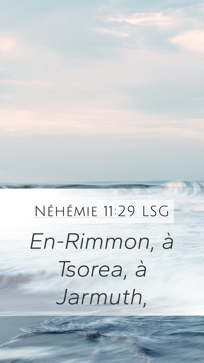 Néhémie 11:29 LSG Bible Verse Image