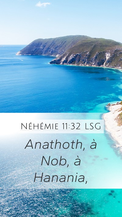 Néhémie 11:32 LSG Bible Verse Image
