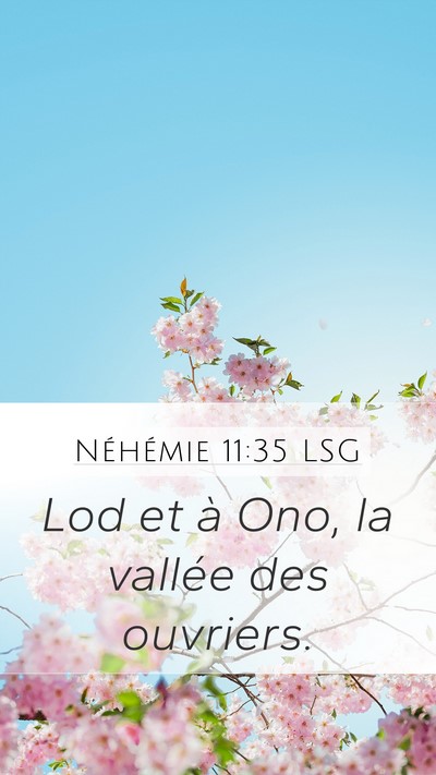 Néhémie 11:35 LSG Bible Verse Image