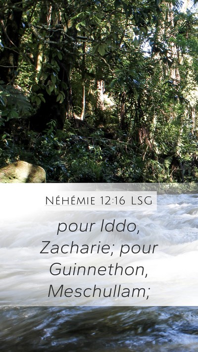 Néhémie 12:16 LSG Bible Verse Image