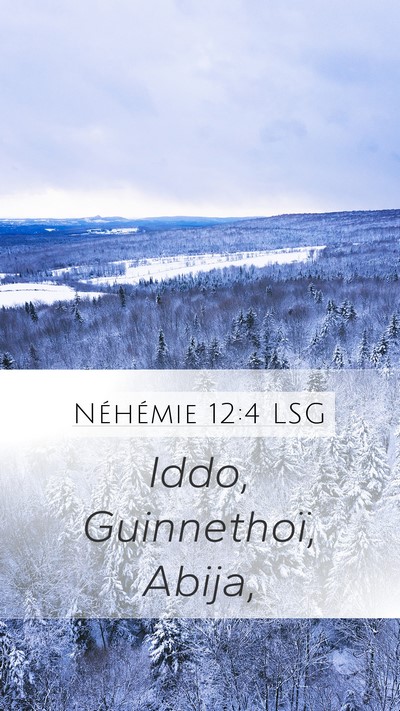 Néhémie 12:4 LSG Bible Verse Image
